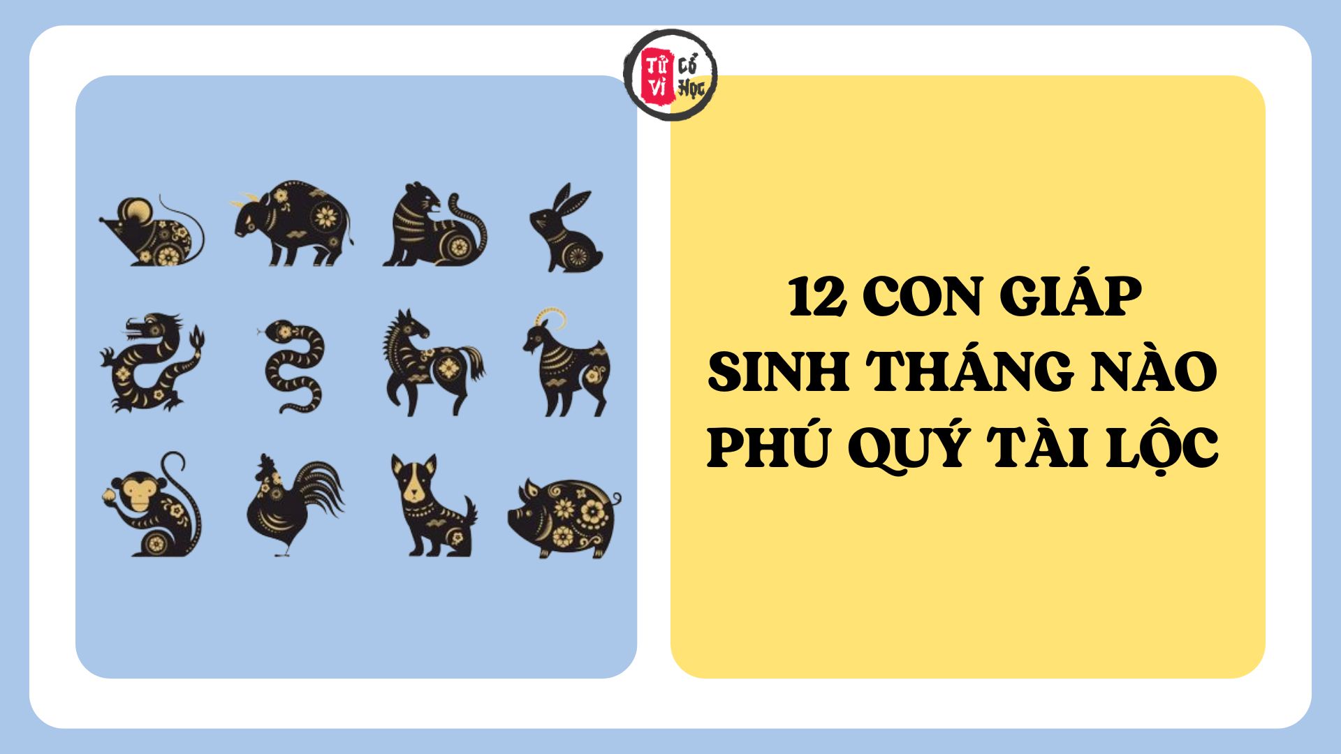 12 con giáp sinh tháng nào sẽ phú quý cả đời? | Tử Vi Cổ Học
