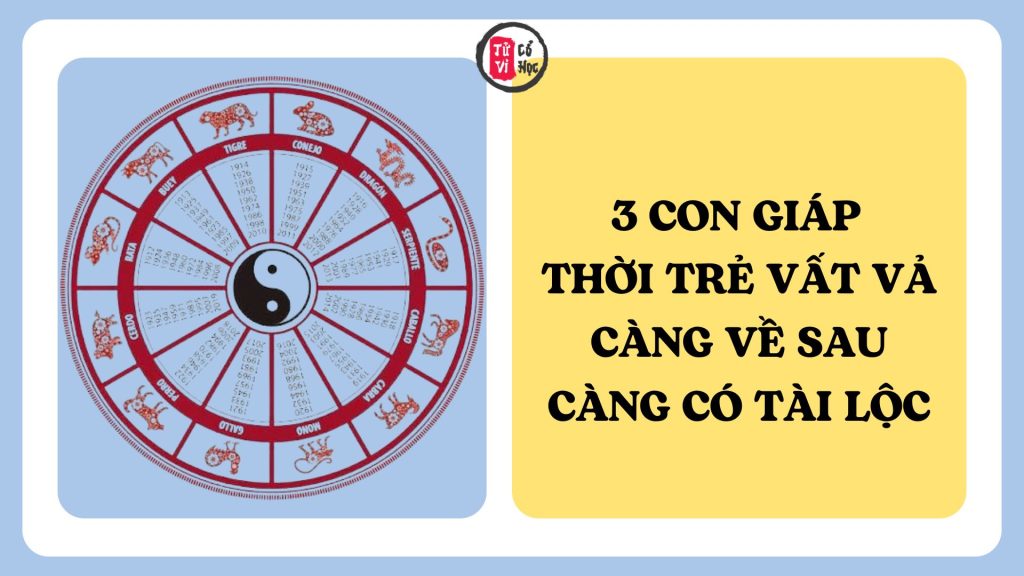 3 con giáp thời trẻ vất vả, càng về sau càng có tài lộc dồi dào 1 3 con giáp thời trẻ vất vả, càng về sau càng có tài lộc dồi dào | Tử Vi Cổ Học