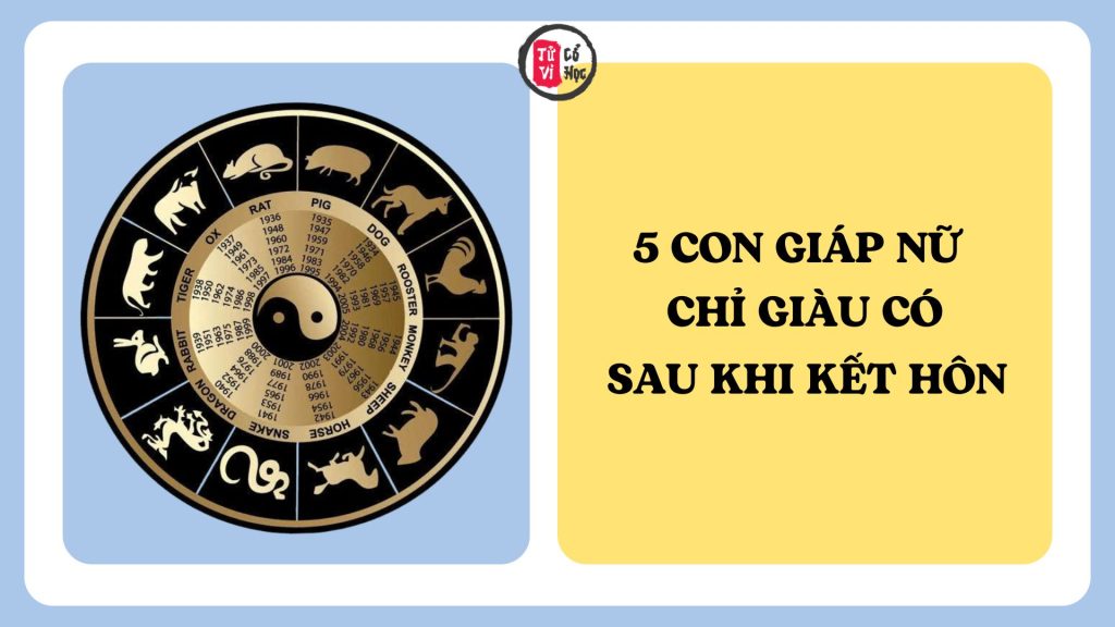 5 con giáp nữ chỉ giàu có sau khi kết hôn | Tử Vi Cổ Học