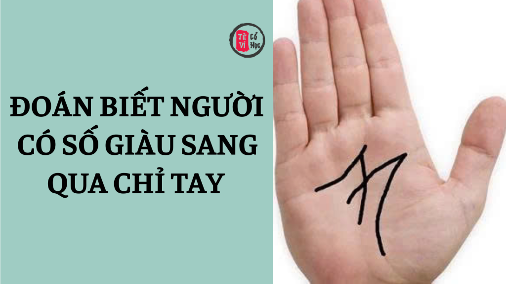 Đoán biết người có số giàu sang qua chỉ tay 1 Đoán bắt người có số giàu sang qua chỉ tay | Tử Vi Cổ Học