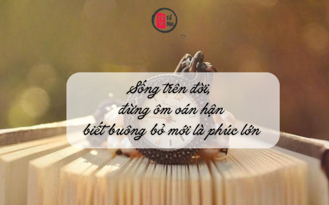 Sống trên đời, đừng ôm oán hận – biết buông bỏ mới là phúc lớn 4 Sống trên đời, đừng ôm oán hận – biết buông bỏ mới là phúc lớn