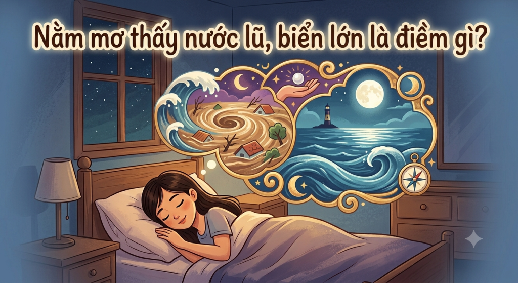 Nằm mơ thấy nước lũ, biển lớn là điềm gì? 1 Nằm mơ thấy nước lũ, biển lớn là điềm gì? | Tử Vi Cổ Học
