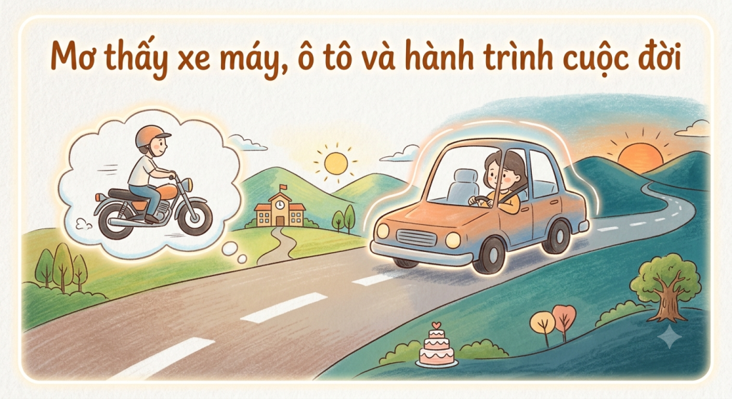 Mơ thấy xe máy, ô tô và hành trình cuộc đời 1 Mơ thấy xe máy, ô tô và hành trình cuộc đời | Tử Vi Cổ Học