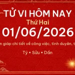 Tử vi hôm nay Thứ Hai ngày 01/06/2026 – 12 con giáp chi tiết nhất