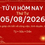 Tử vi hôm nay Thứ Tư ngày 05/08/2026 – 12 con giáp chi tiết nhất