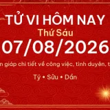 Tử vi hôm nay Thứ Sáu ngày 07/08/2026 - 12 con giáp chi tiết nhất 14 12 con giap 07 08 2026 543bfc4ec884