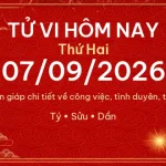 Tử vi hôm nay Thứ Hai ngày 07/09/2026 – 12 con giáp chi tiết nhất