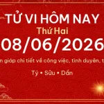 Tử vi hôm nay Thứ Hai ngày 08/06/2026 – 12 con giáp chi tiết nhất