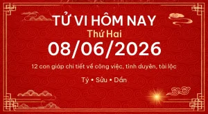 Trang chủ 71 Tử vi hôm nay Thứ Hai ngày 08/06/2026 – 12 con giáp chi tiết nhất