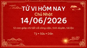 Trang chủ 82 Tử vi hôm nay Chủ Nhật ngày 14/06/2026 – 12 con giáp chi tiết nhất