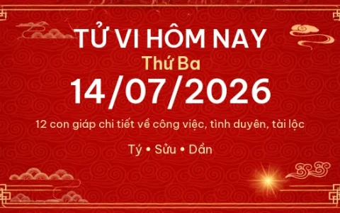 Tử vi hôm nay Thứ Ba ngày 14/07/2026 - 12 con giáp chi tiết nhất 82 Tử vi hôm nay Thứ Ba ngày 14/07/2026 – 12 con giáp chi tiết nhất
