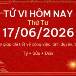 Tử vi hôm nay Thứ Tư ngày 17/06/2026 – 12 con giáp chi tiết nhất