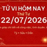 Tử vi hôm nay Thứ Tư ngày 22/07/2026 – 12 con giáp chi tiết nhất