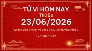 Trang chủ 94 Tử vi hôm nay Thứ Ba ngày 23/06/2026 – 12 con giáp chi tiết nhất