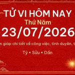 Tử vi hôm nay Thứ Năm ngày 23/07/2026 – 12 con giáp chi tiết nhất