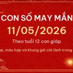 Con số may mắn hôm nay 11/05/2026 theo tuổi