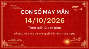 Trang chủ 97 Con số may mắn hôm nay 14/10/2026 theo tuổi