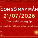 Con số may mắn hôm nay 21/07/2026 theo tuổi