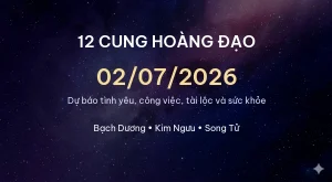 Trang chủ 44 12 cung hoàng đạo ngày 02/07/2026 – Dự báo tình yêu, công việc và tài lộc