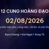 12 cung hoàng đạo ngày 02/08/2026 - Dự báo tình yêu, công việc và tài lộc 1 cung hoang dao 02 08 2026 a2b36830a343