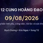 12 cung hoàng đạo ngày 09/08/2026 – Dự báo tình yêu, công việc và tài lộc