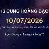 12 cung hoàng đạo ngày 10/07/2026 - Dự báo tình yêu, công việc và tài lộc 16 cung hoang dao 10 07 2026 015b3193dc73