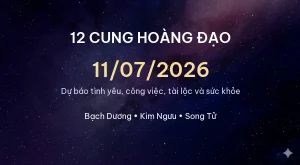 Trang chủ 26 12 cung hoàng đạo ngày 11/07/2026 – Dự báo tình yêu, công việc và tài lộc