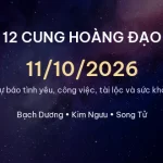 12 cung hoàng đạo ngày 11/10/2026 – Dự báo tình yêu, công việc và tài lộc