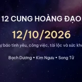 12 cung hoàng đạo ngày 12/10/2026 - Dự báo tình yêu, công việc và tài lộc 1 cung hoang dao 12 10 2026 6154635d7fda