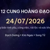 12 cung hoàng đạo ngày 24/07/2026 - Dự báo tình yêu, công việc và tài lộc 14 cung hoang dao 24 07 2026 39891b02155e