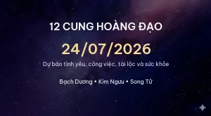 Trang chủ 98 12 cung hoàng đạo ngày 24/07/2026 – Dự báo tình yêu, công việc và tài lộc