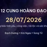 12 cung hoàng đạo ngày 28/07/2026 - Dự báo tình yêu, công việc và tài lộc 14 cung hoang dao 28 07 2026 6d7a7b3ccba9