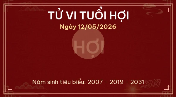 Tử vi tuổi Hợi ngày 12/05/2026